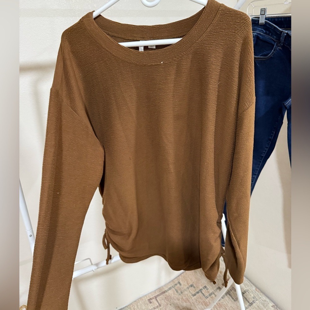 Cato Women's‎ Brown Knit Sweater Top 18/20W Plus Size